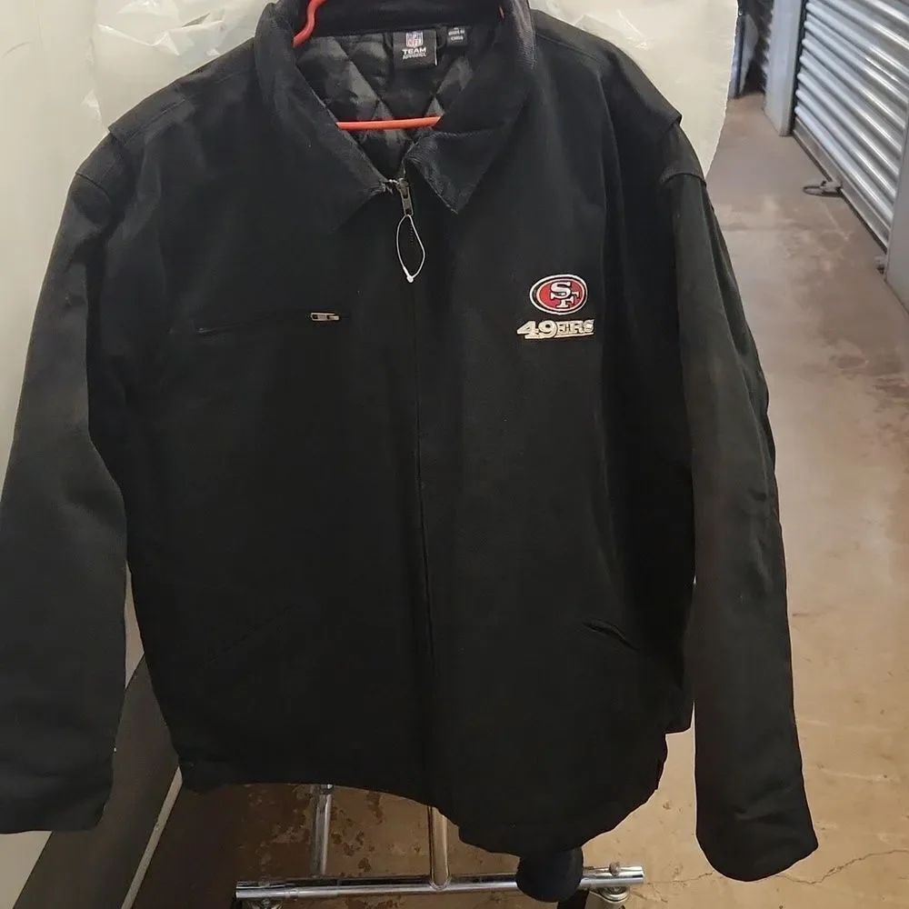 San Fracisco 49ers Workman Black Jacket Coat XL